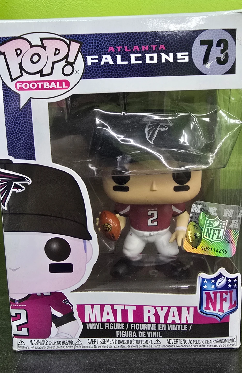 🏈 Funko Pop! NFL Matt Ryan #73 (Atlanta Falcons) – $30