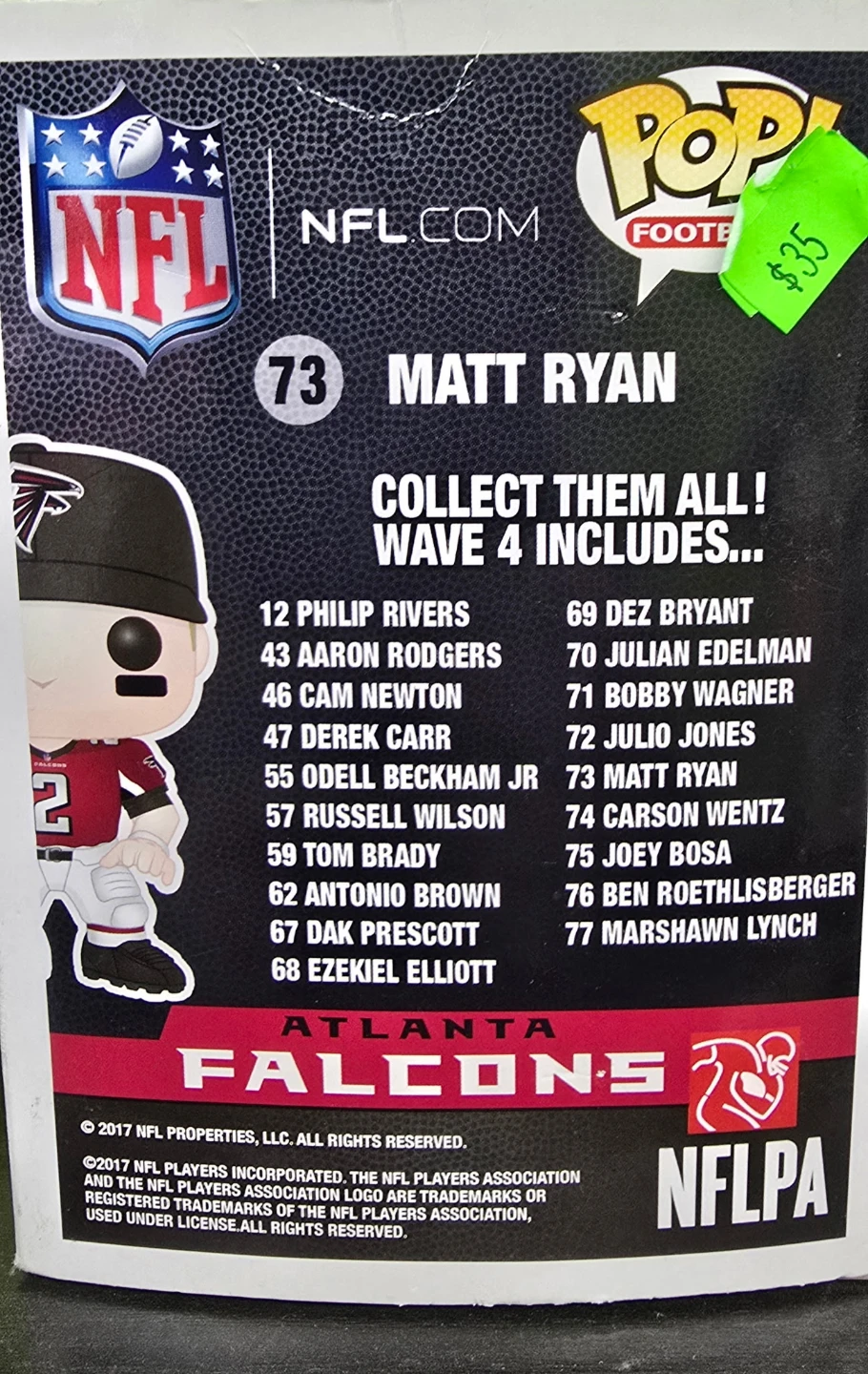 🏈 Funko Pop! NFL Matt Ryan #73 (Atlanta Falcons) – $30 - photo 3