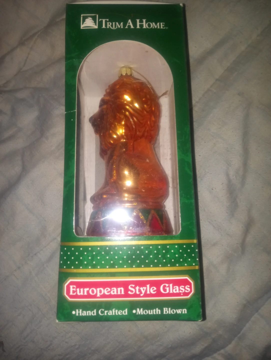 Trim A Home Lion European Style Glass Christmas Ornament - photo 2