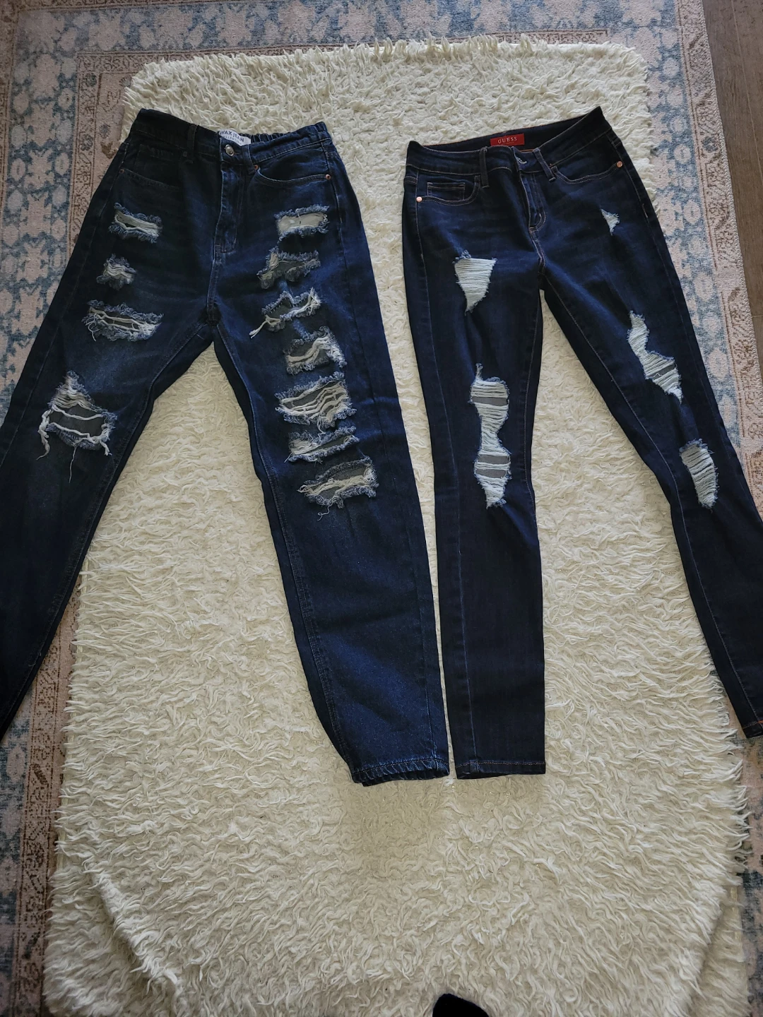 $20.00 FOR BOTH!! Guess & Wax Jean Collection Ripped denim