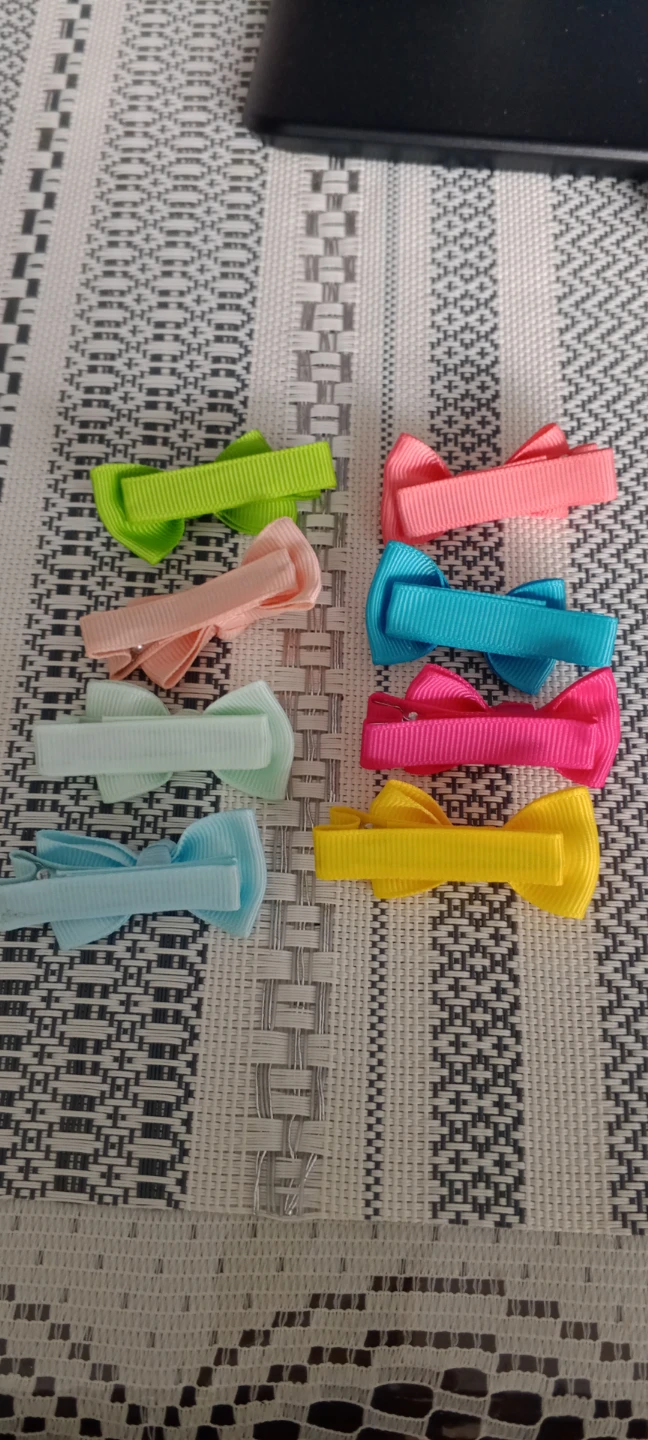 Set of 8 Kids Hair Bow Clips - photo 2