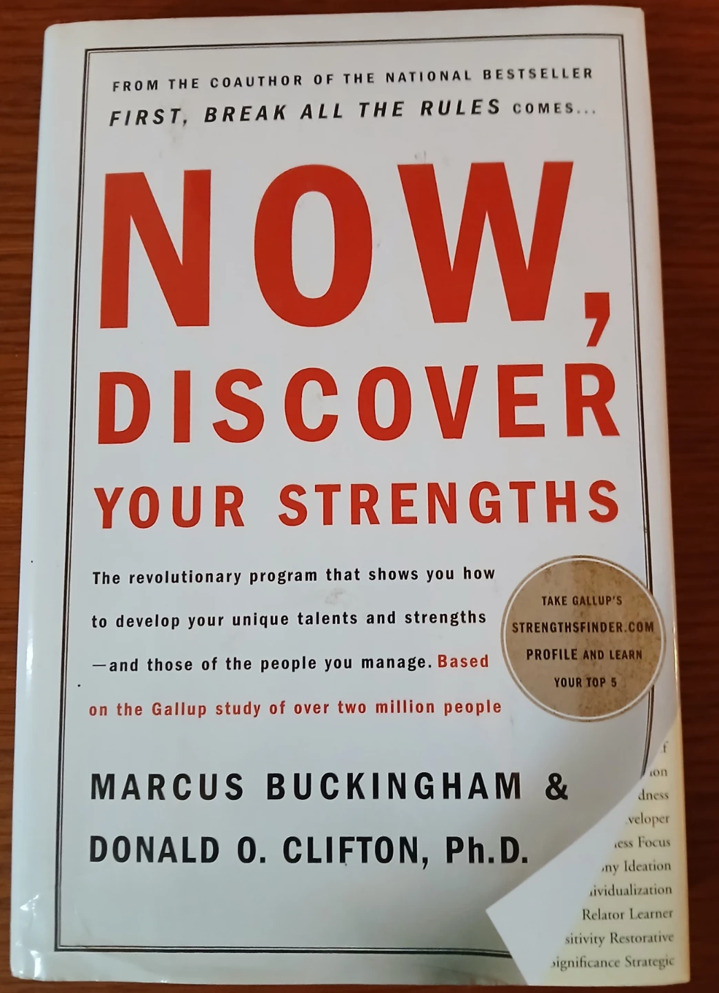 NOW, DISCOVER YOUR STRENGTHS