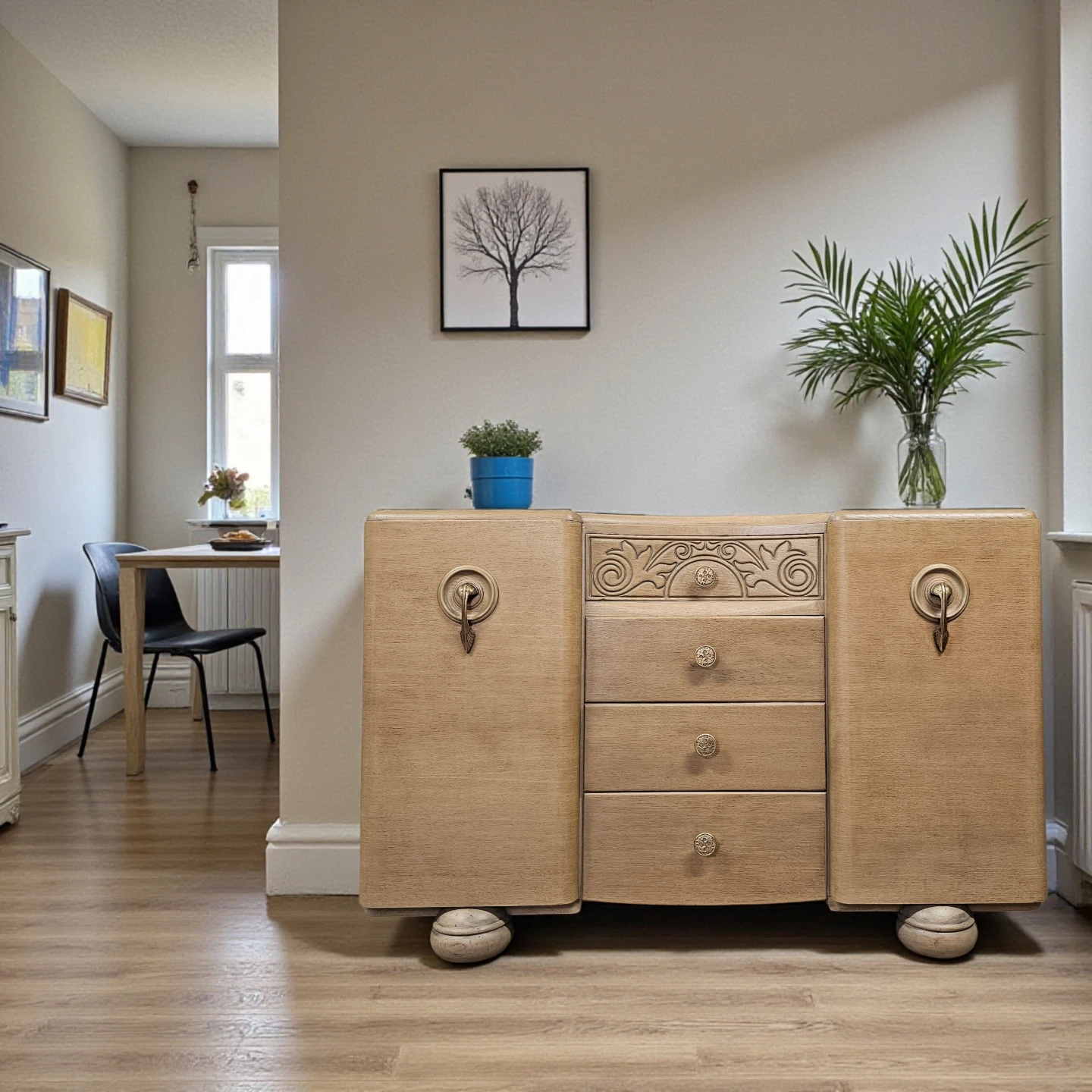 Vintage Artdeco Wood Sideboard/buffet