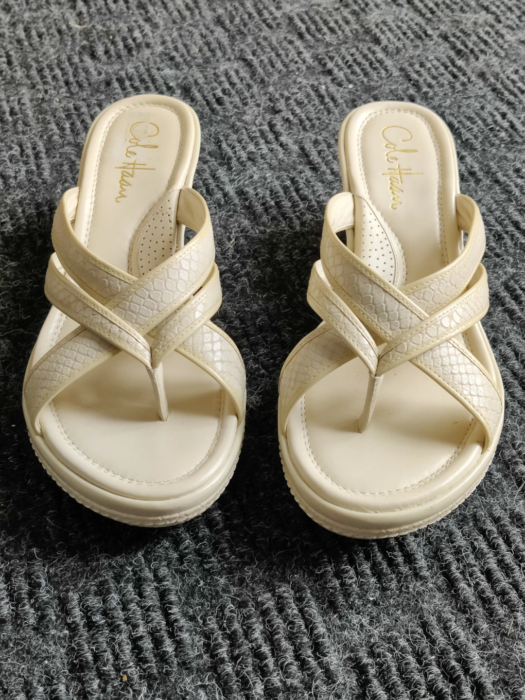 Women Cole Haan Nike Air Wedge Flip Flop Sandals Slides Size 6.5