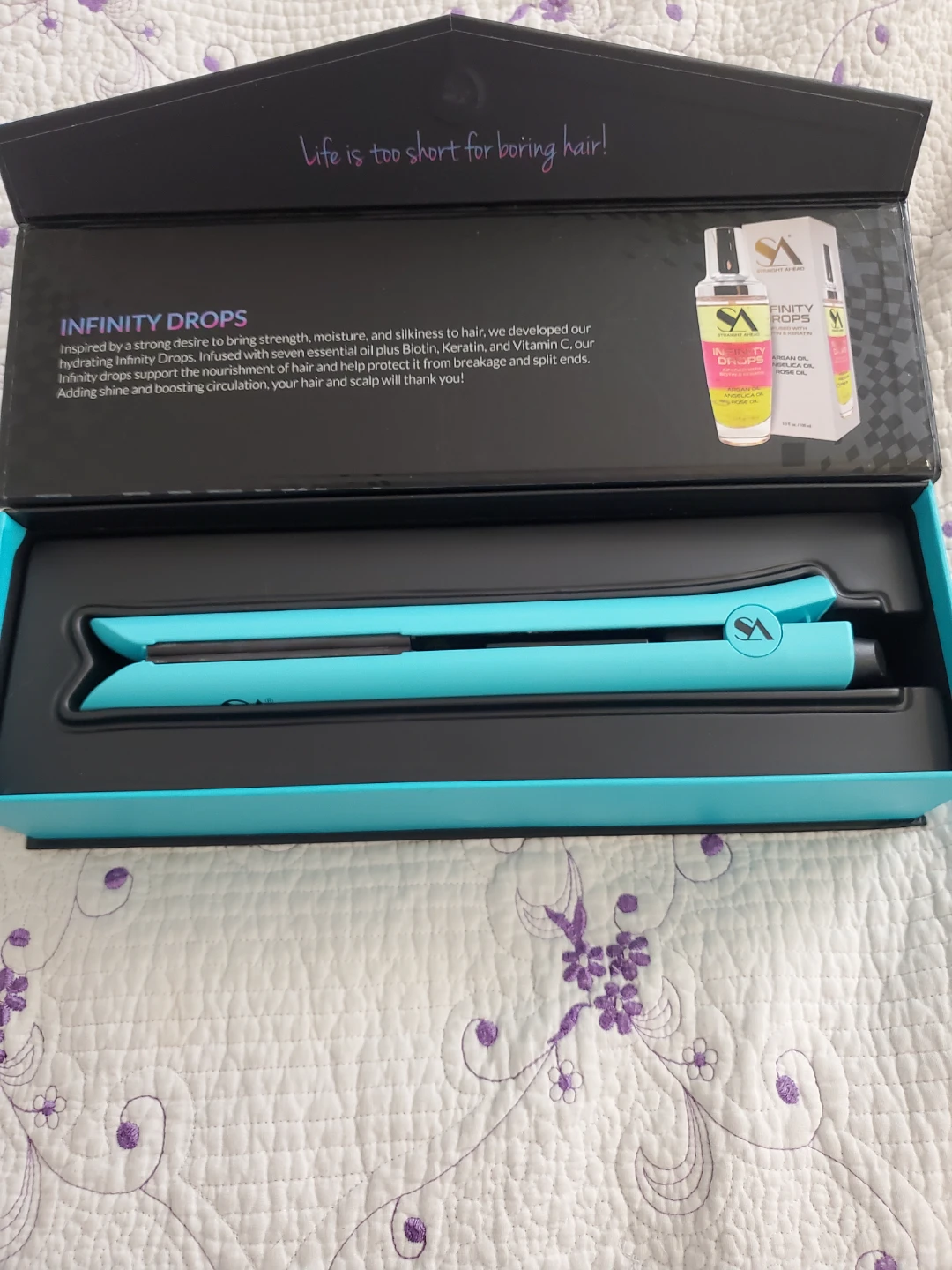 SA Straight Ahead Bionic Pro Gold Collection Hair Straightener