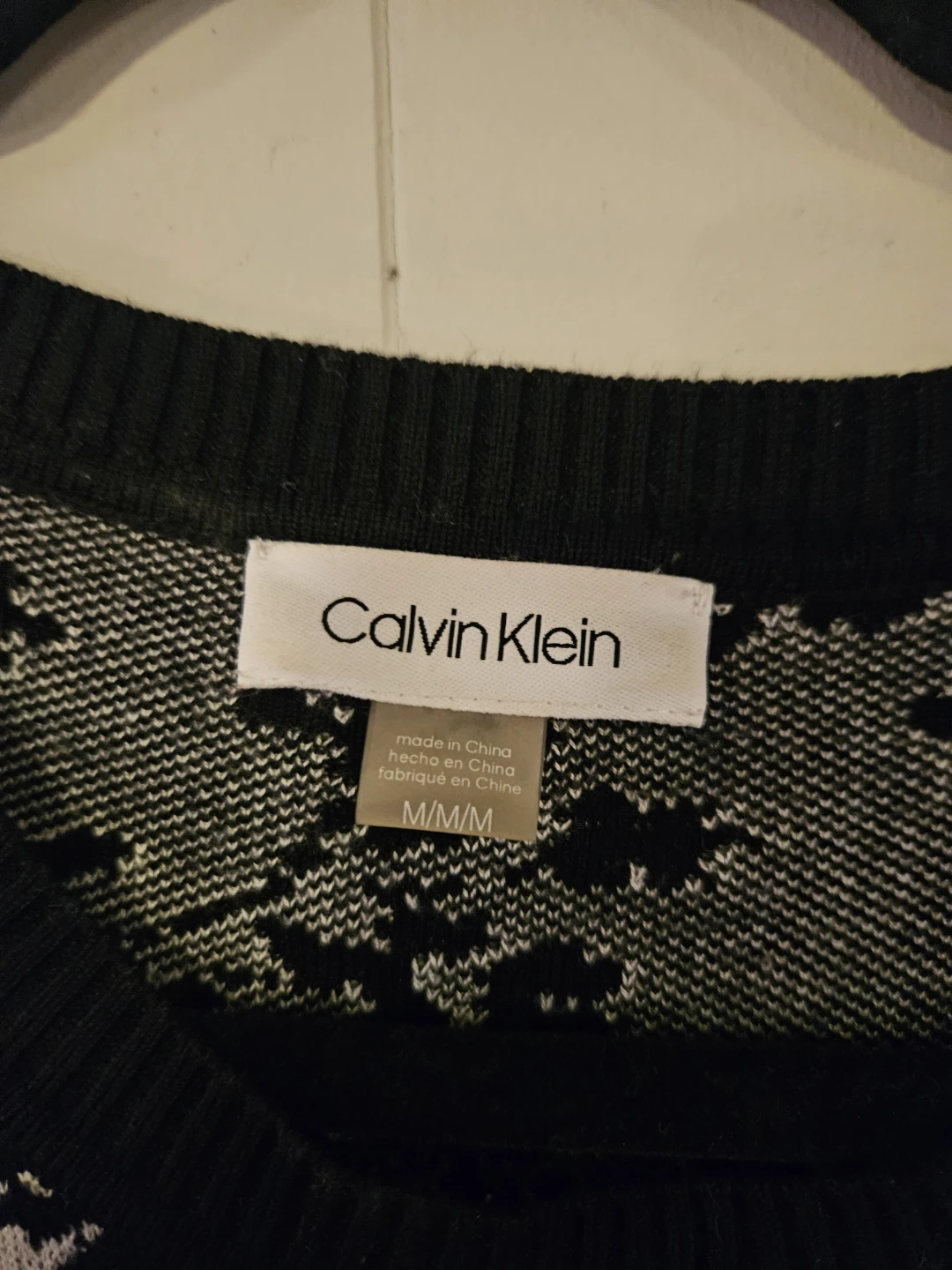 Calvin Klein Black Floral Knit Dress - photo 2