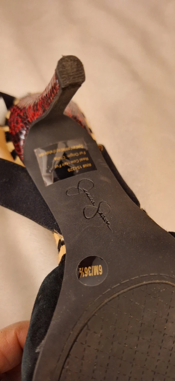 Jessica Simpson Black Suede Ankle Strap Heels - Size 6 - photo 5