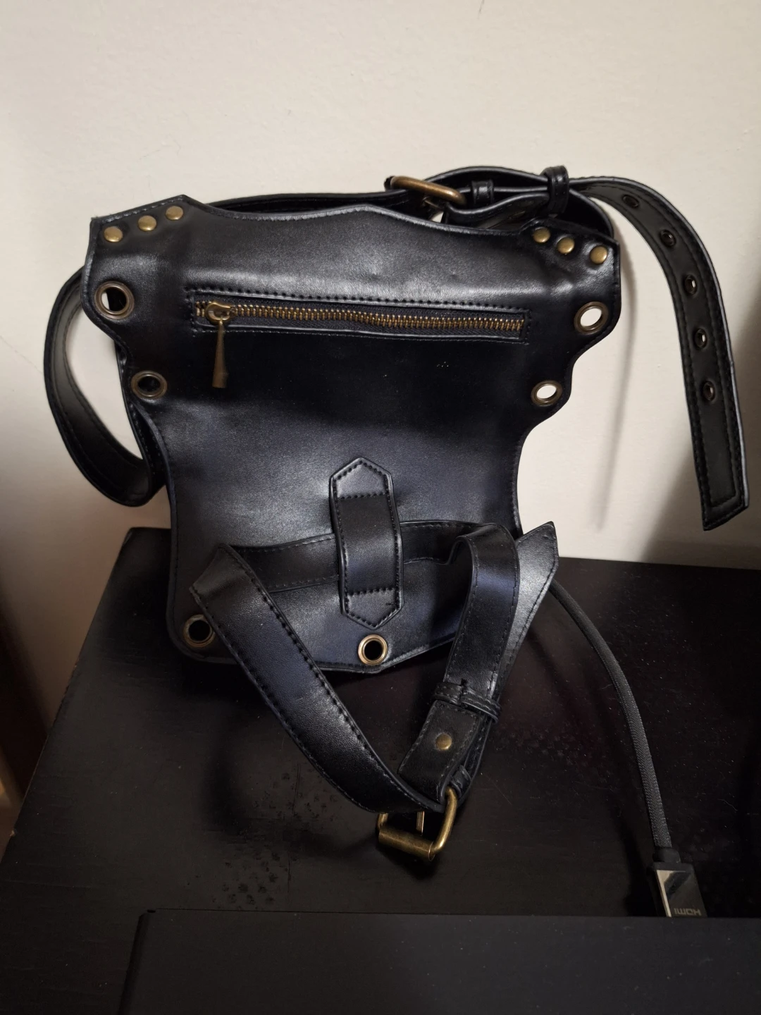 Black Riding Thigh/Waist Bag - photo 3