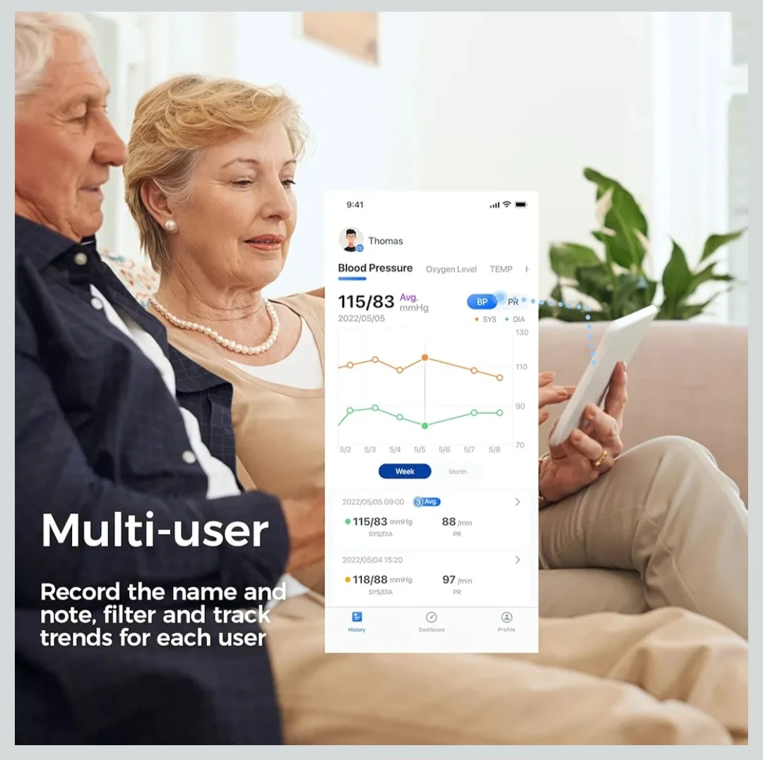 Checkme Blood Pressure Monitor for Home Use,Bluetooth Blood .... - photo 5