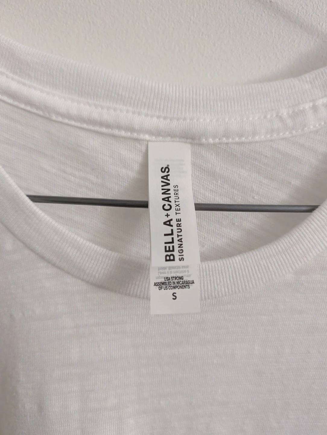 Bella + Canvas Plain White T-Shirt blank canvas for art students - photo 2