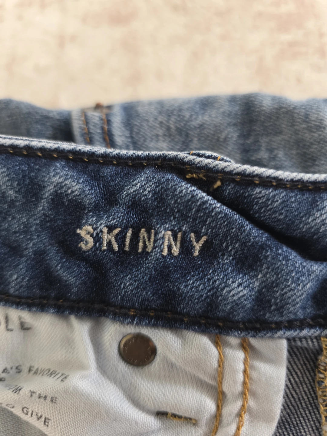 American Eagle Skinny Jeans Distressed Blue Wash - photo 3