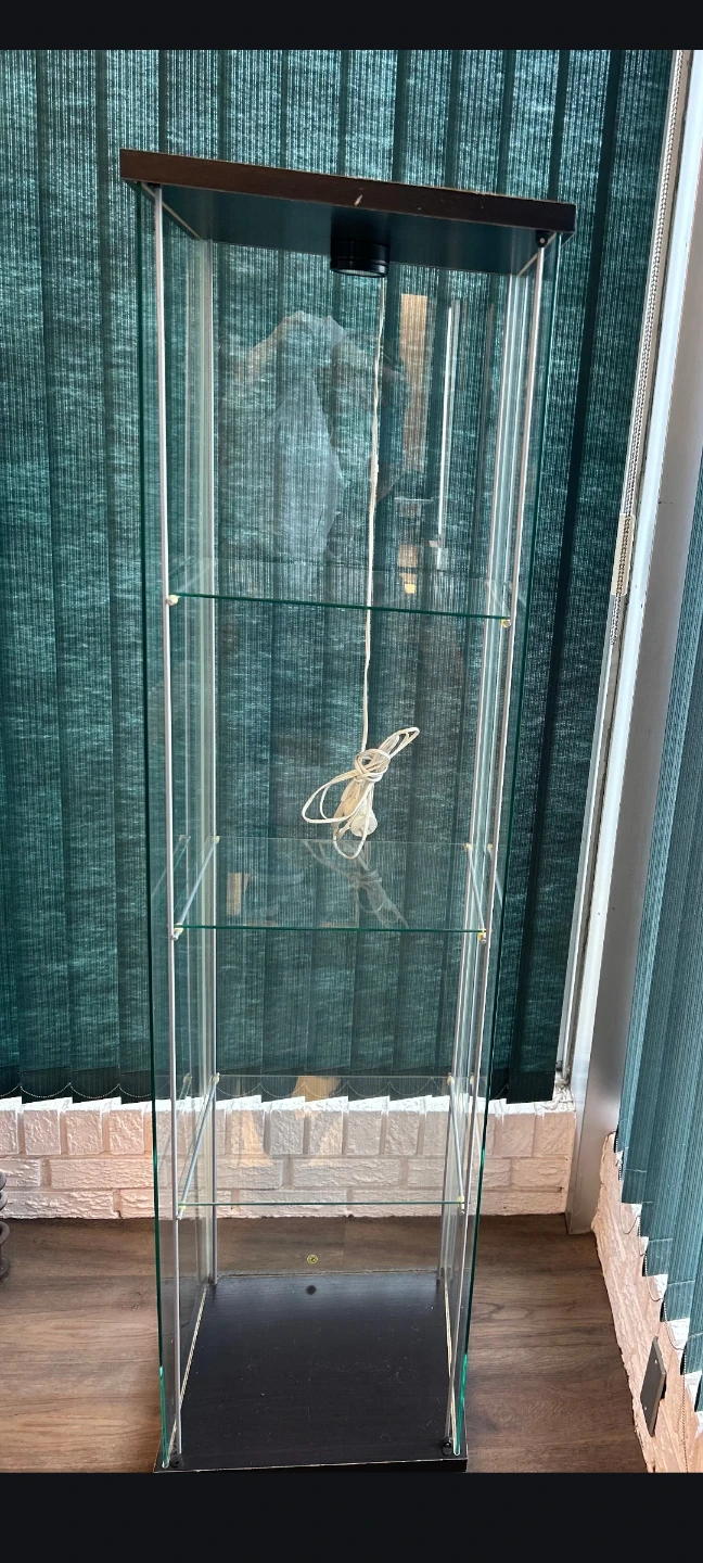 Glass Display Cabinet with Light