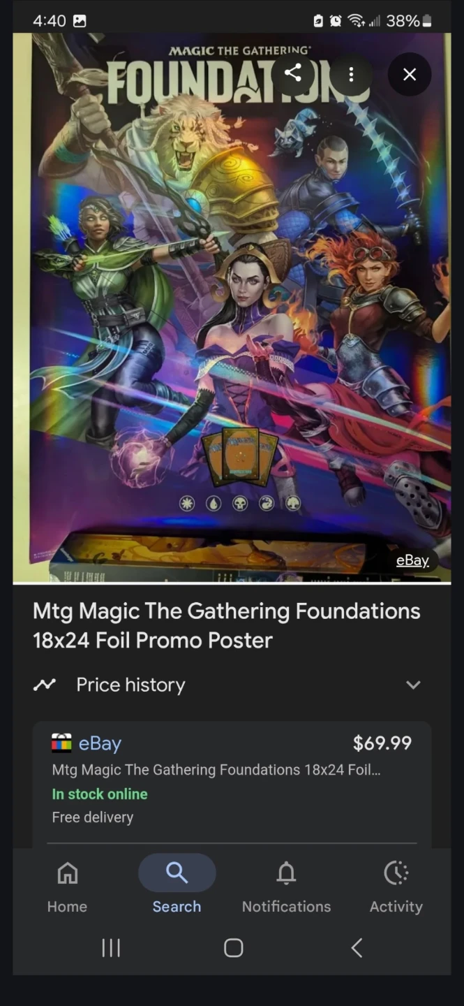 Magic the Gathering Foundations Poster - photo 2