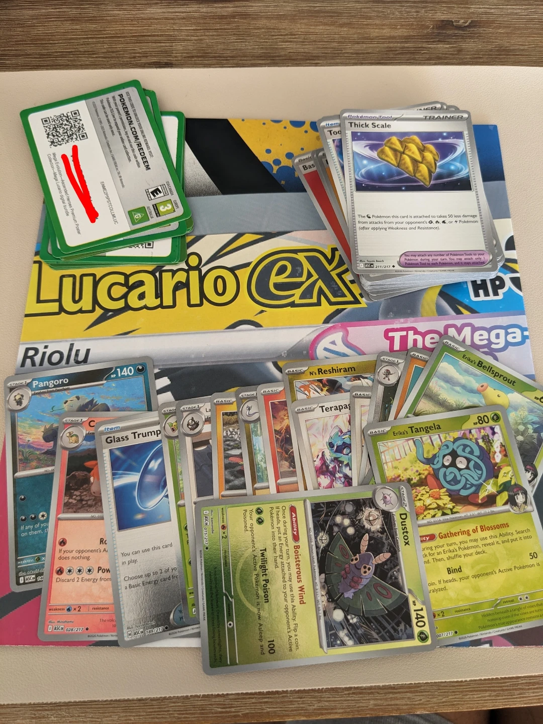 Pokémon bulk Cards and Codes & Ascended Heroes poster