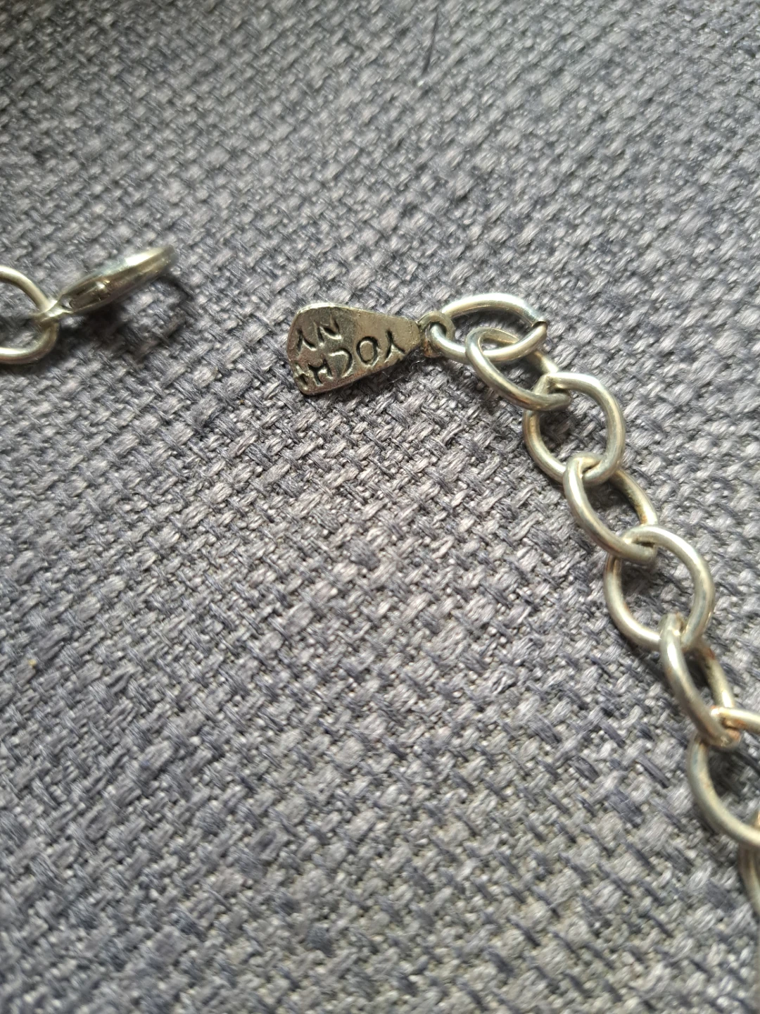 Yochi NY Silver-Tone safety pin choker - photo 2