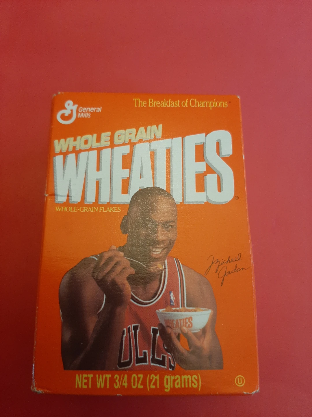 Weaties Whole Grain Cereal Box Michael Jordan