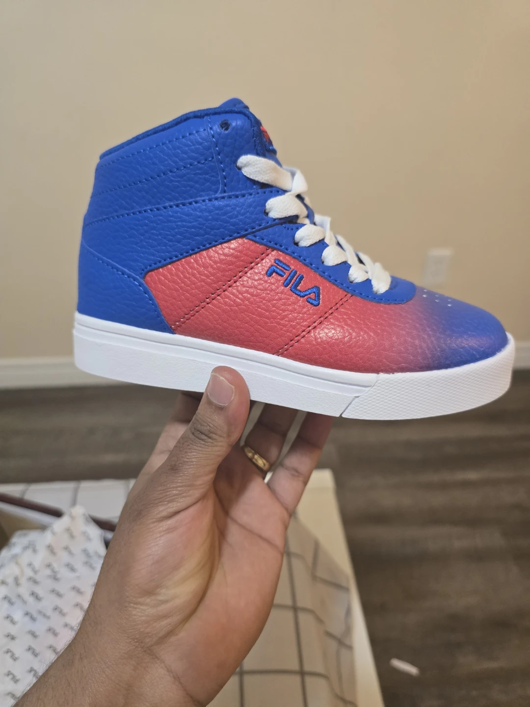 Fila Impress LL Fade Kids High-Top Sneakers - Size 12 - photo 2
