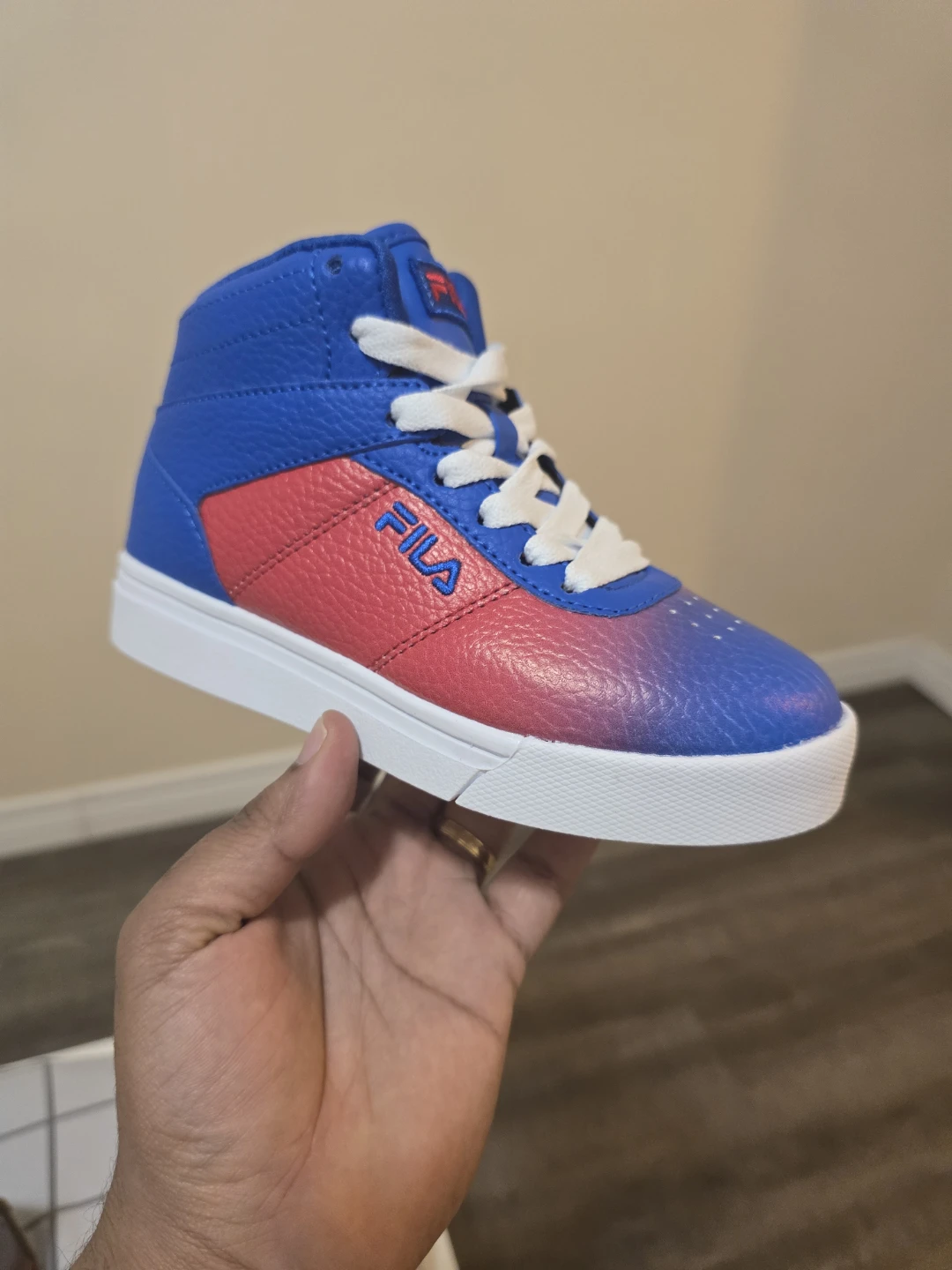 Fila Impress LL Fade Kids High-Top Sneakers - Size 12 - photo 3