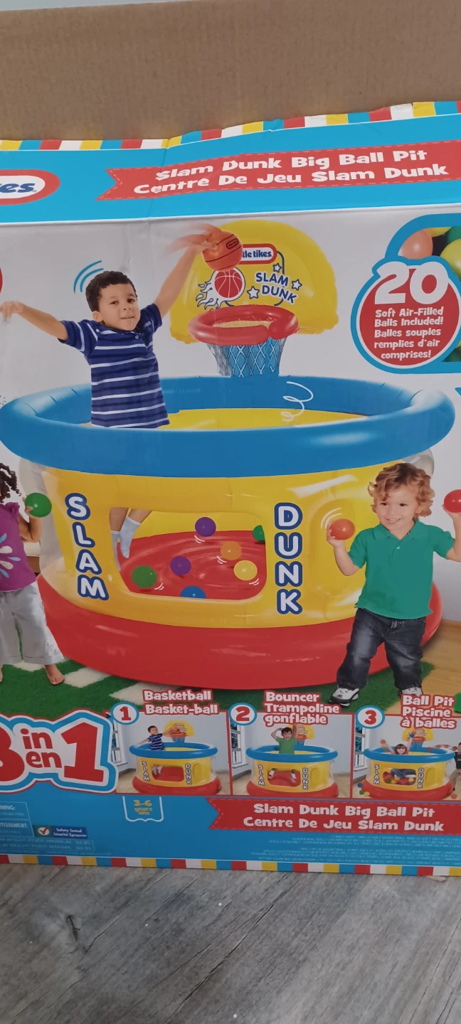 Little Tikes Slam Dunk Big Ball Pit 3-in-1