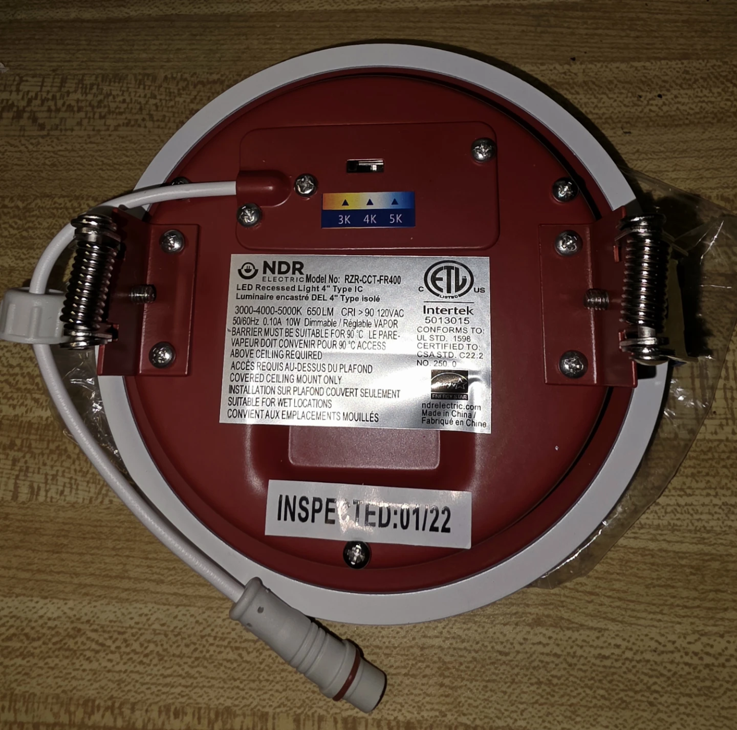 NDR Electric Razor FR Fire Rated Recessed Downlight - 4 inch - photo 4