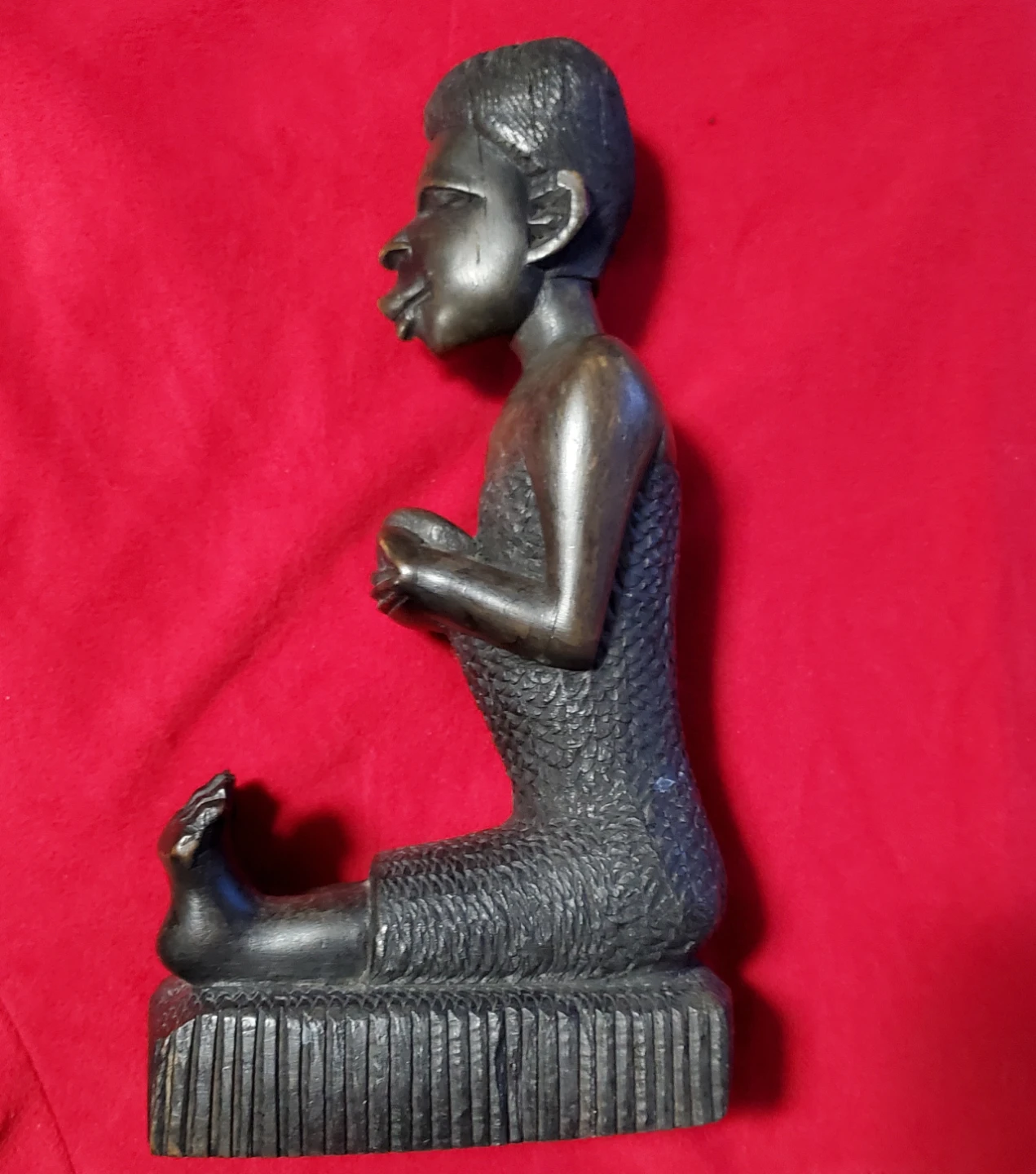 African Carved Ebony Figure (10")