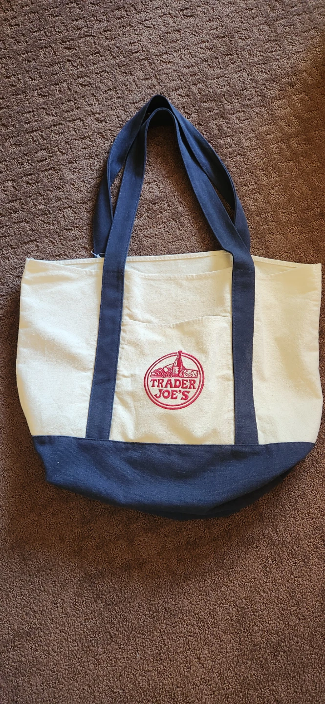 Large Trader Joe's Canvas Tote Bag