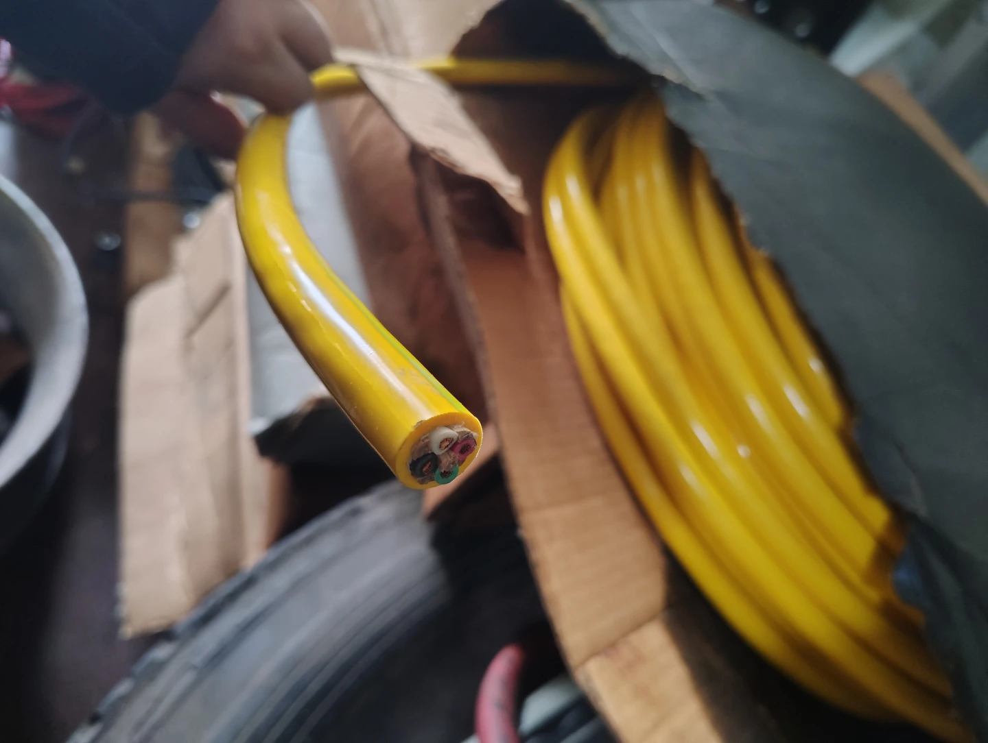 Yellow Electrical Cable - photo 4