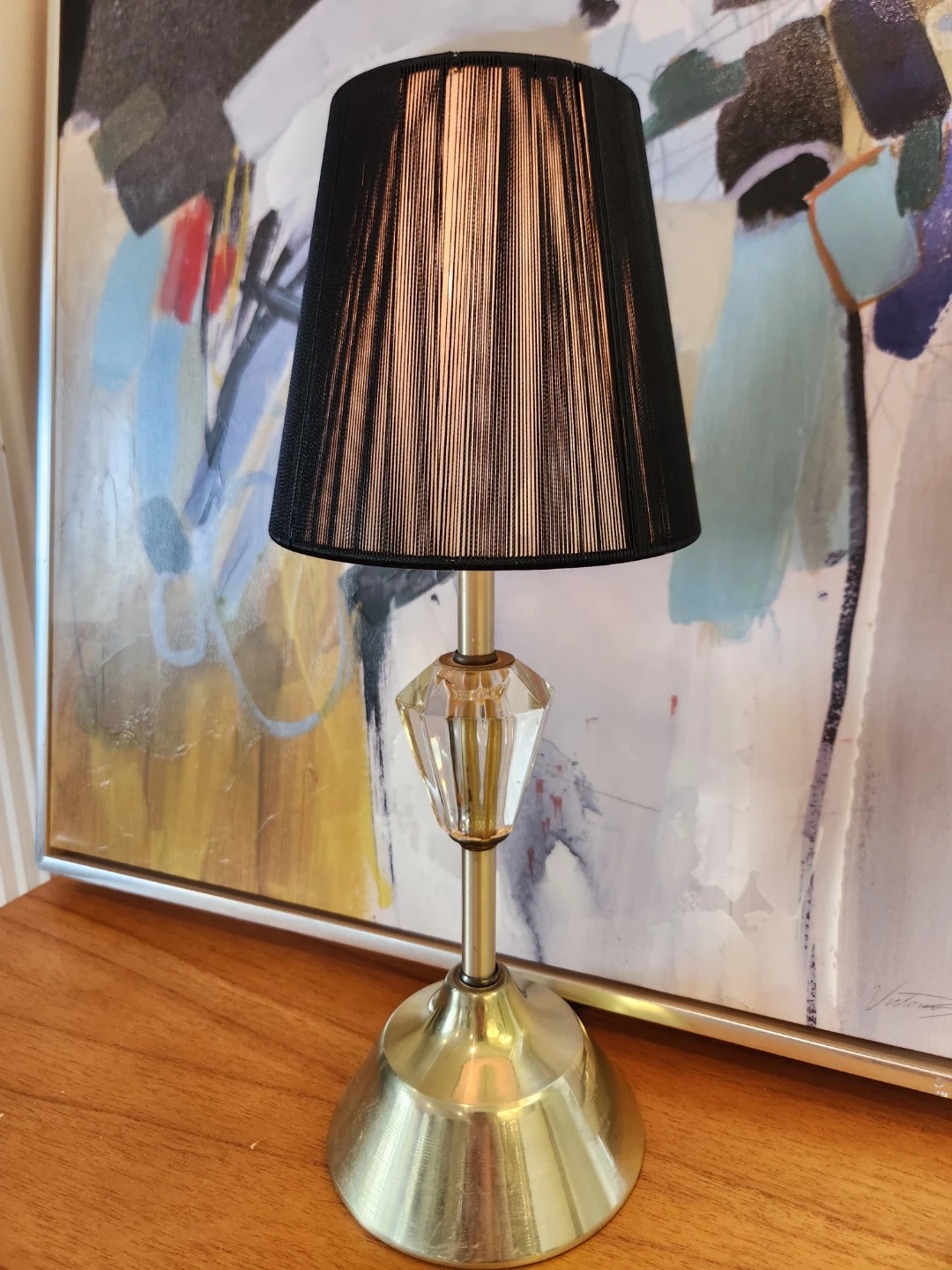 MCM Crystal Accent LAMP circa 1950's - photo 5