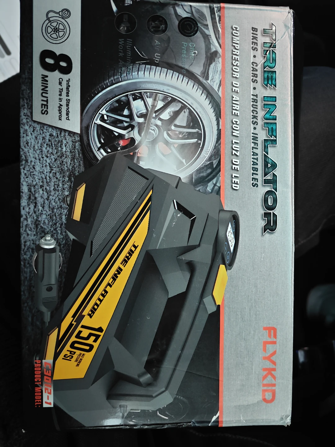 FLY KID Tire Inflator - 150 PSI