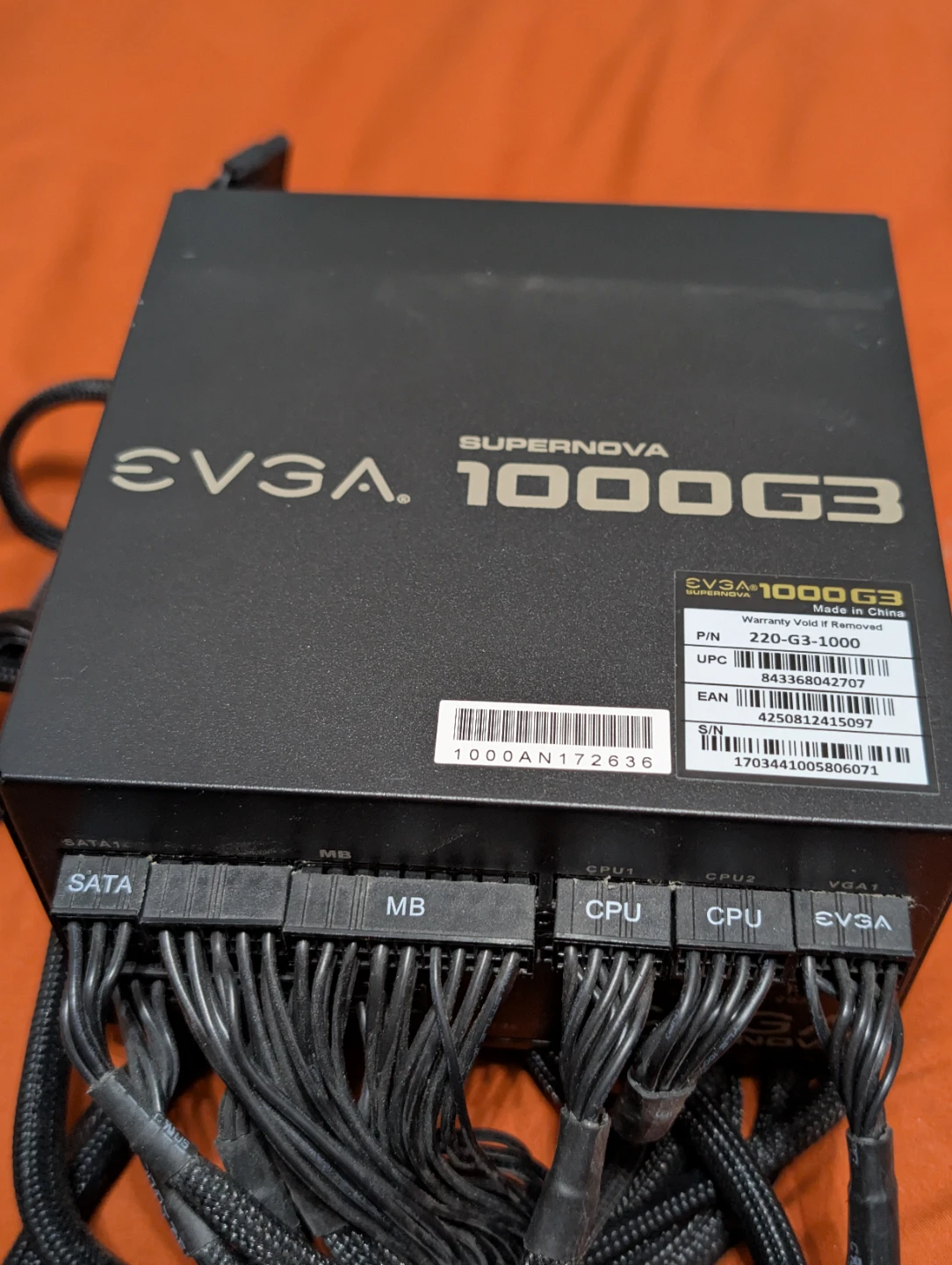 EVGA Supernova 1000 G3 Power Supply