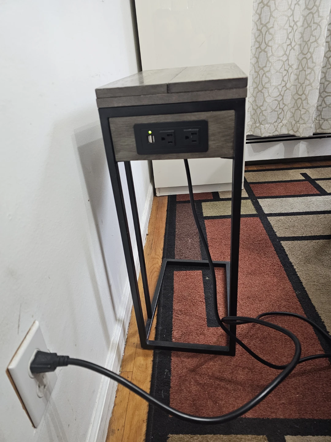 C-Table with Built-in Power Outlets and USB Ports