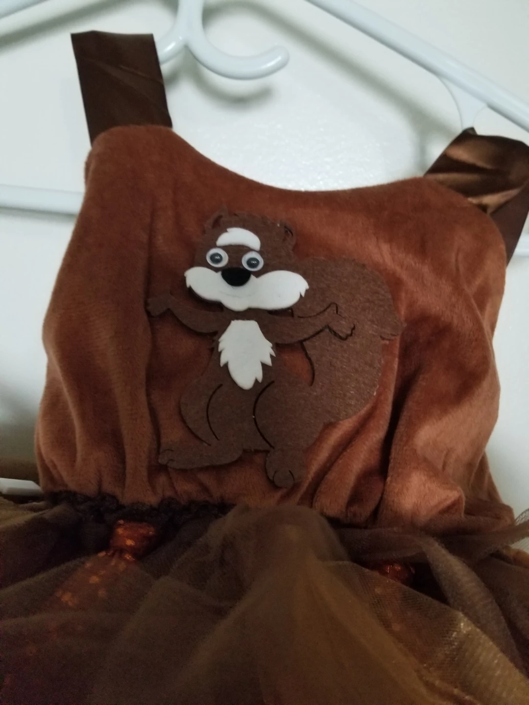 IWEMEK Brown Squirrel Tutu Dress - Girls - photo 3