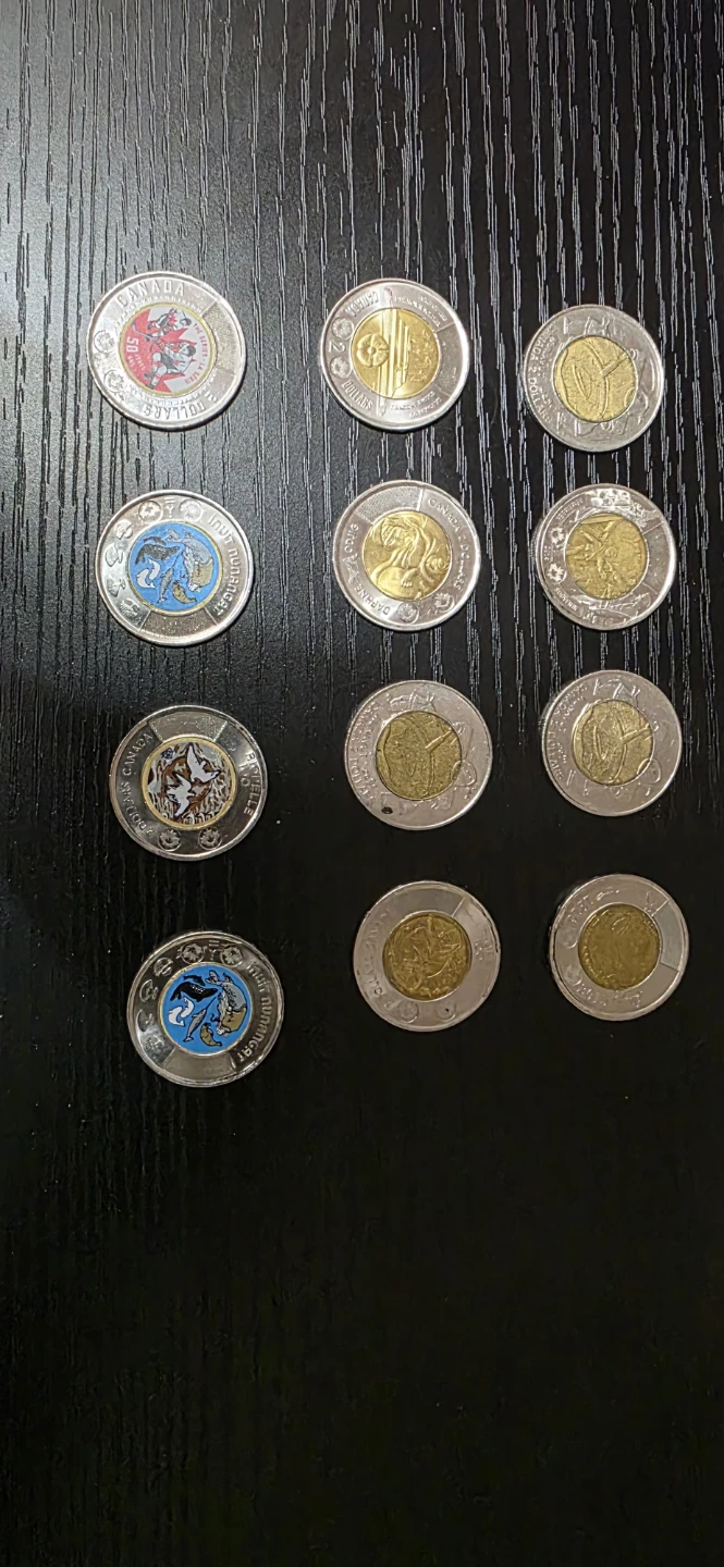 Collection of Canadian Loonie and Toonie Coins - photo 2