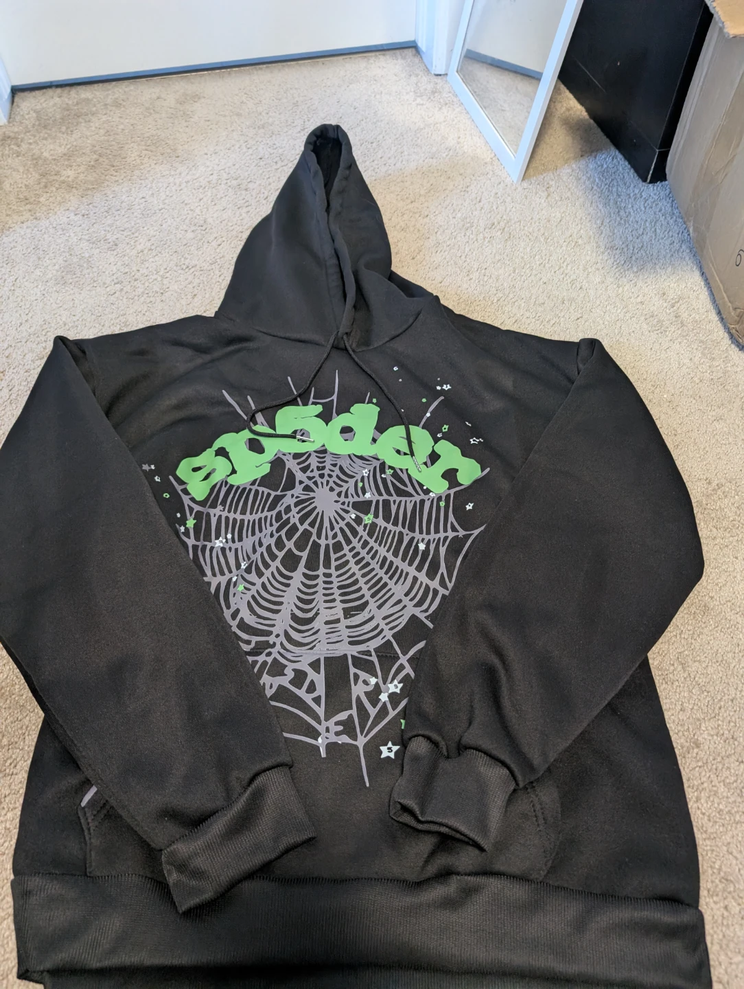 Spider hoodie Size L polyester