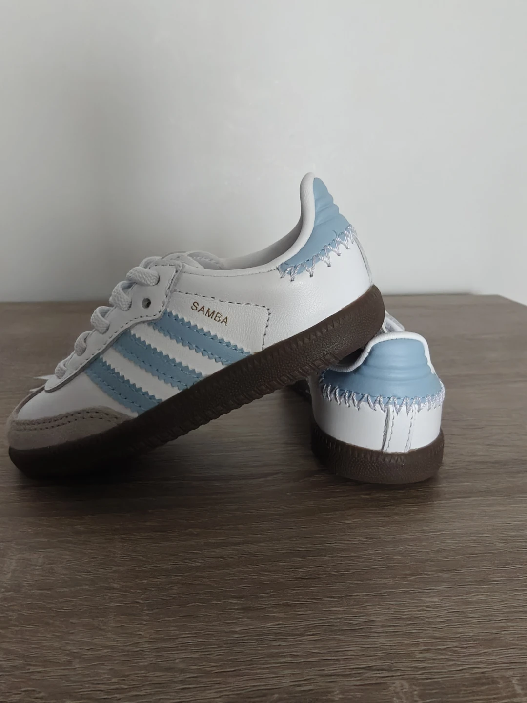 Adidas Samba OG EL I Kids Shoes White/Light Blue - photo 2