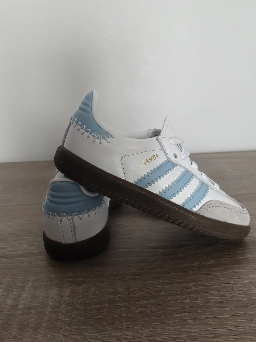 Adidas Samba OG EL I Kids Shoes White/Light Blue - photo 3