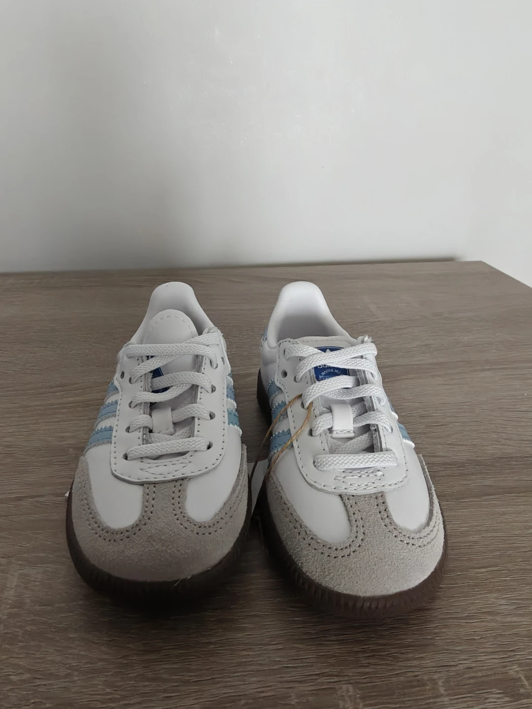 Adidas Samba OG EL I Kids Shoes White/Light Blue - photo 4