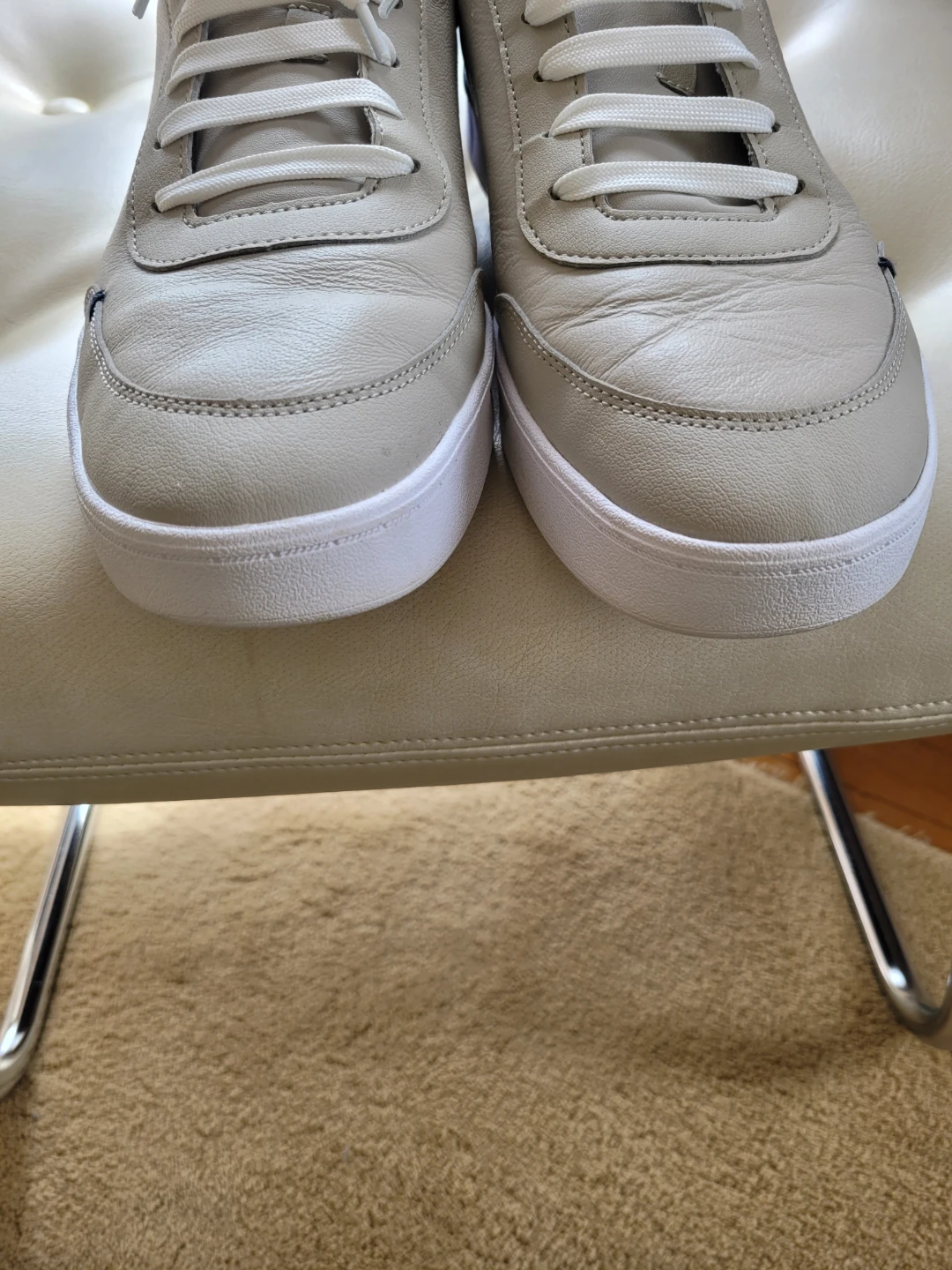 C/P By Puma Light Grey Leather Sneakers - photo 5