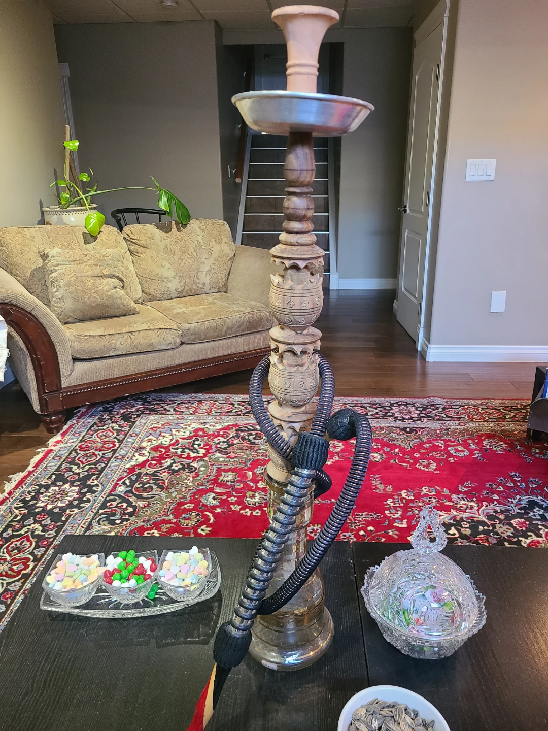 Decorative Wooden Hookah