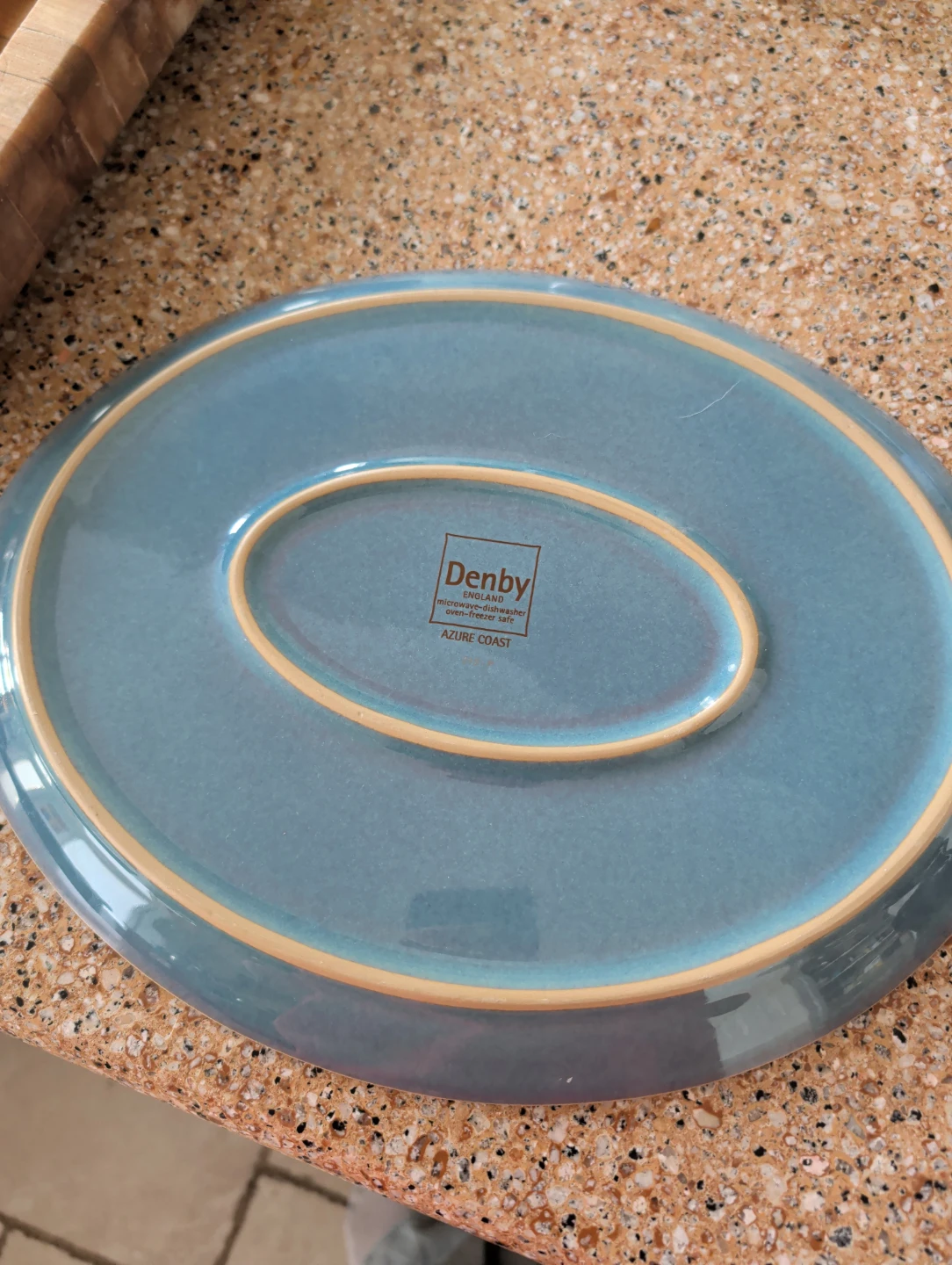 Denby Azure Coast Oval Serving Platter - photo 2