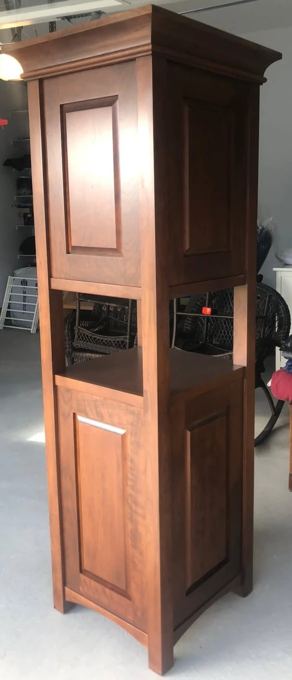 Custom Built Cherry Wood Accent Cabinet. - photo 2