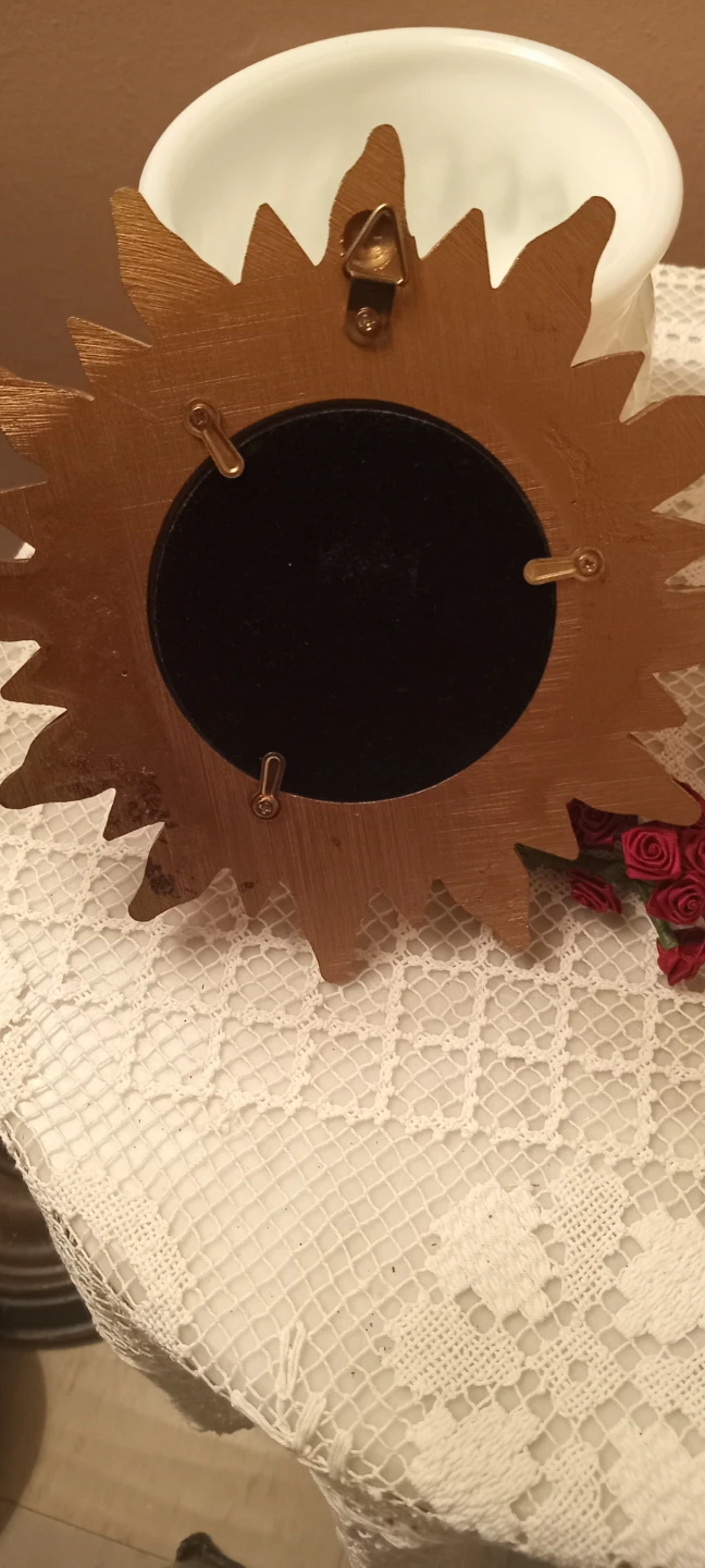 Gold Sunburst bubble mirror - photo 4