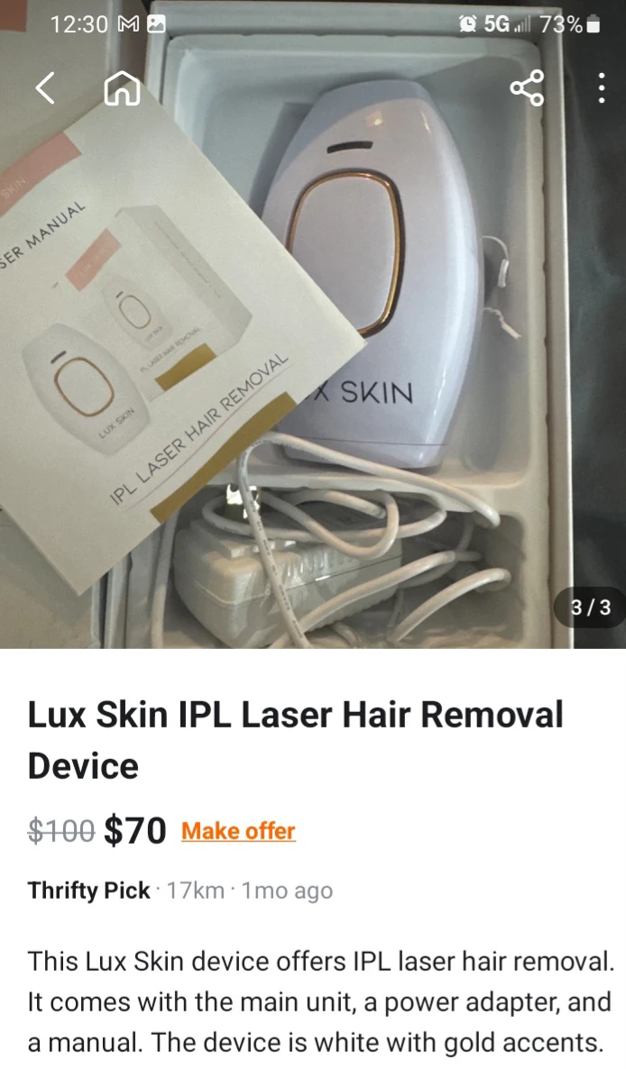 Lux Skin IPL Hair Removal Device - photo 4