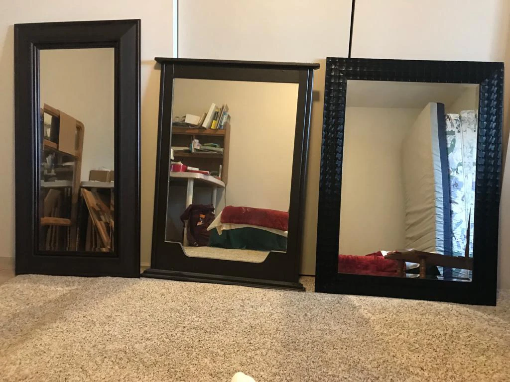Set of 3 Black Mirrors 🥕