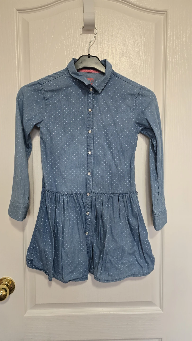 Girls long sleeves Denim Dress - Size 10