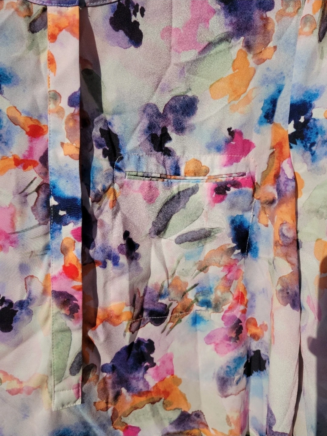 Women's Floral Print Long Sleeve Button-Up Shirt - photo 3