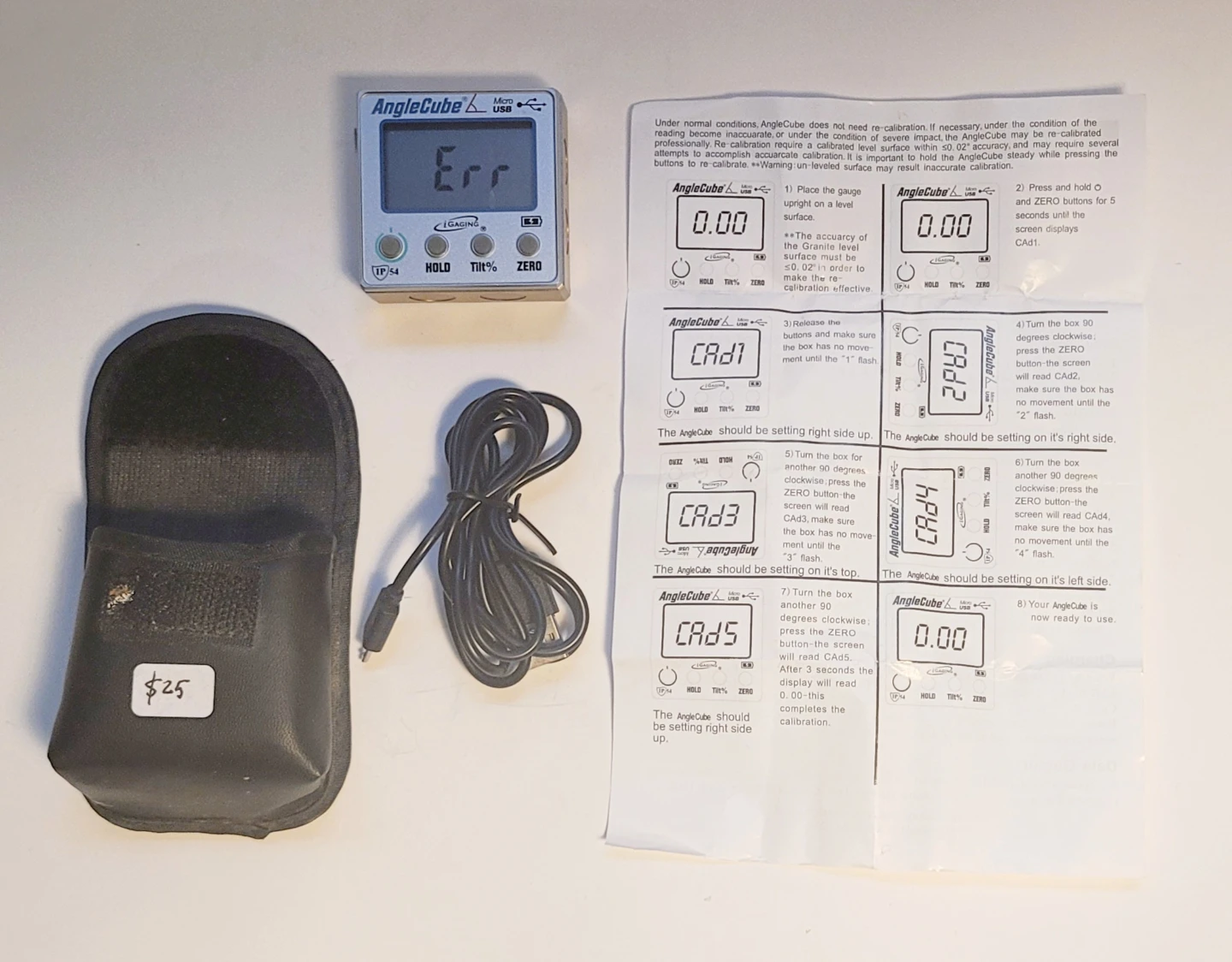 iGaging AngleCube Micro USB Digital Level - photo 2