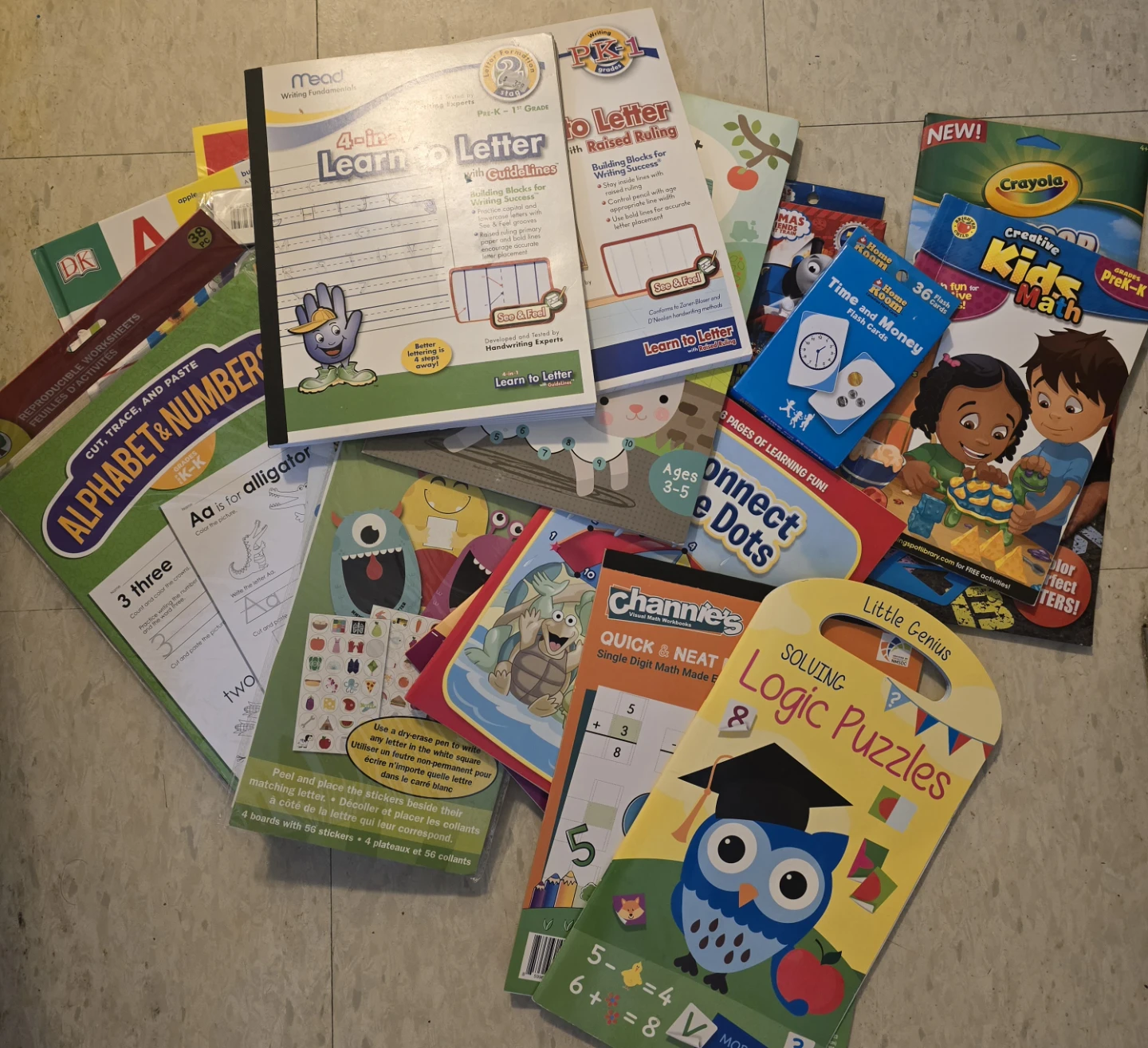 Assorted Kids Learning Activity Books