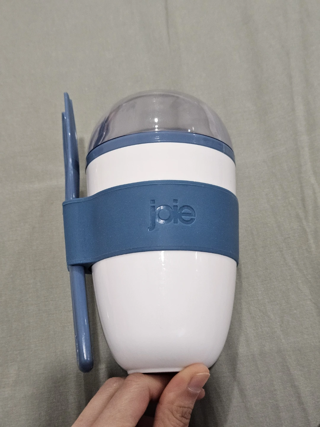 Joie Blue Travel Salad and yogurt Cup with Fork - photo 4