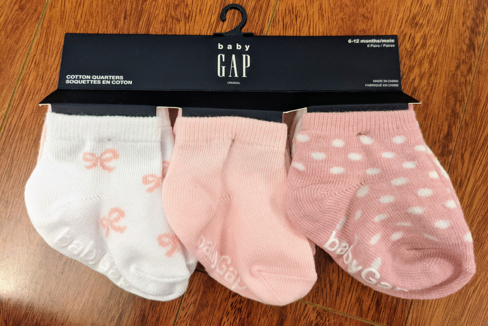 Baby Gap Cotton Quarter Socks (6-12 Months) - 6 Pairs